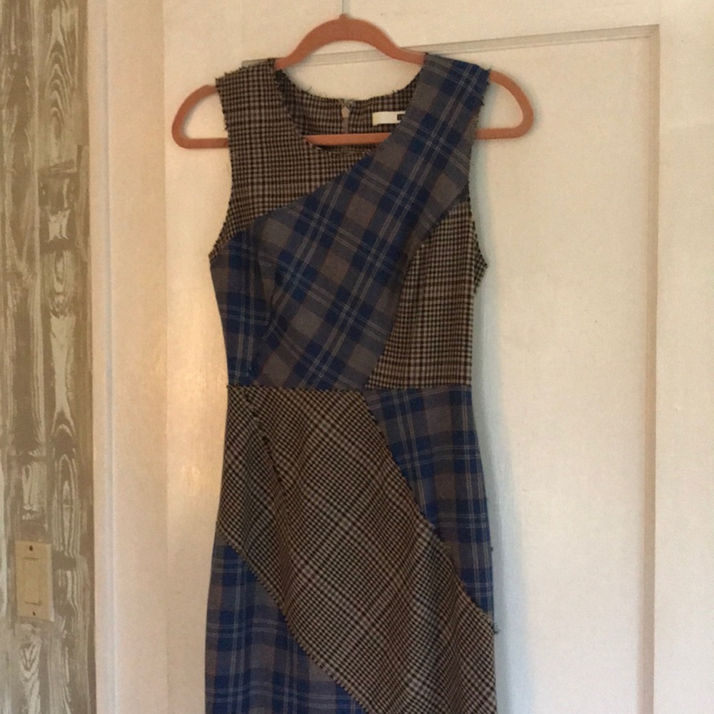 Patchwork dress Tracy Reese fitted stretch